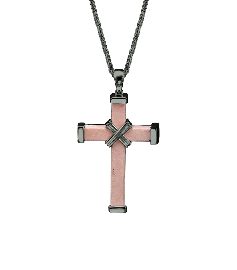 The Eternity Minimalist Cross - Black gold - Medium