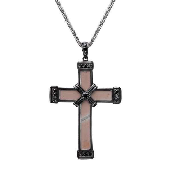 The Medium Eternity Classic Cross - Black Gold