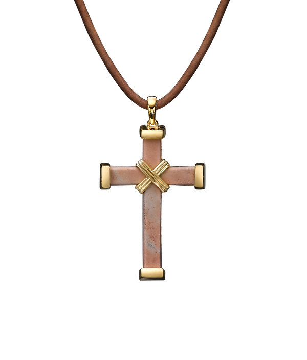 The Eternity Minimalist Vermeil Cross - Yellow gold - Medium