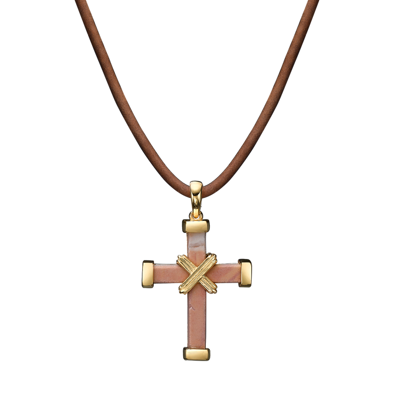 The Eternity Minimalist Vermeil Cross Yellow gold Small Holy