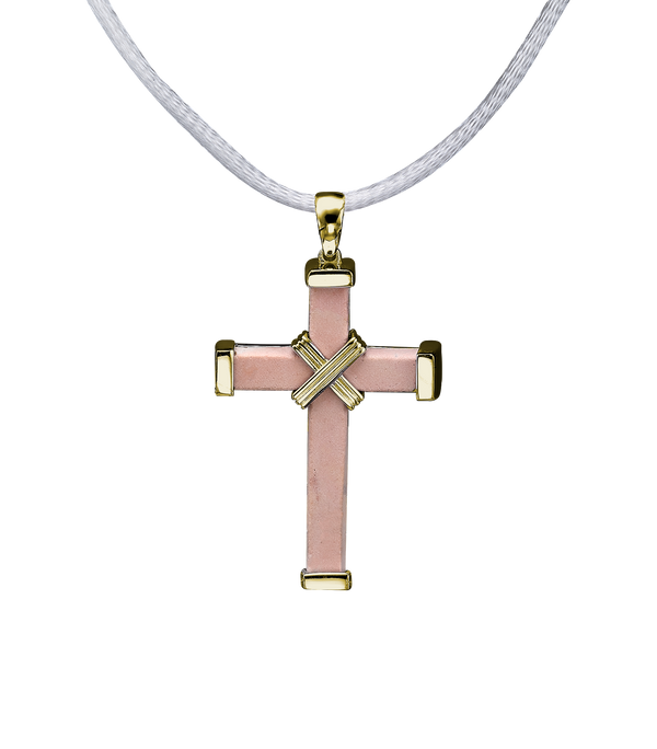 The Eternity Minimalist Vermeil Cross - Yellow gold - Medium