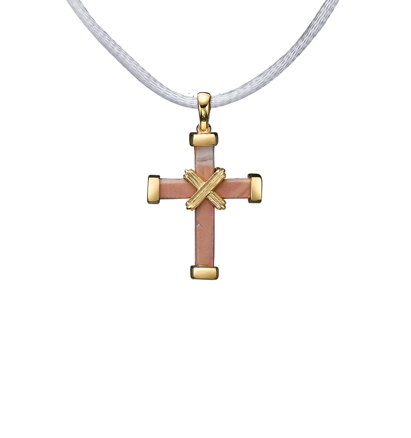 The Eternity Minimalist Vermeil Cross - Yellow gold - Small